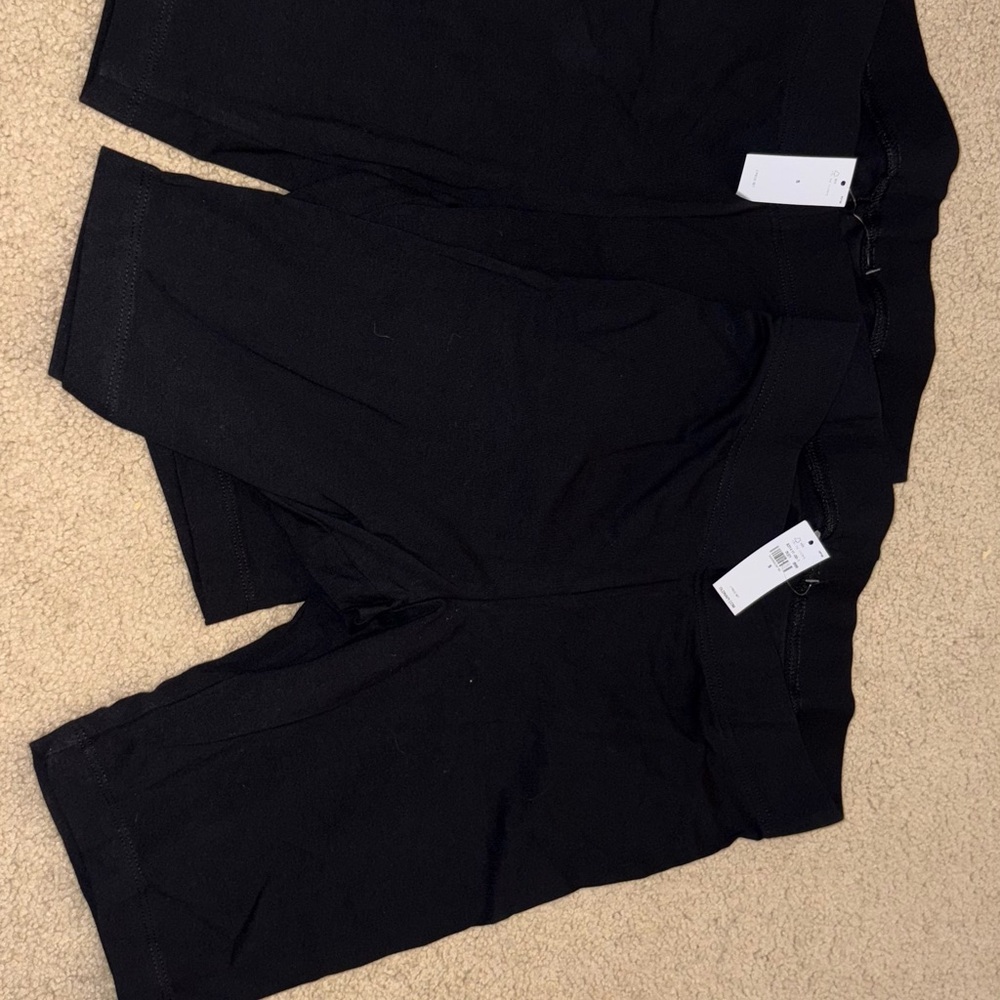 Black biker short